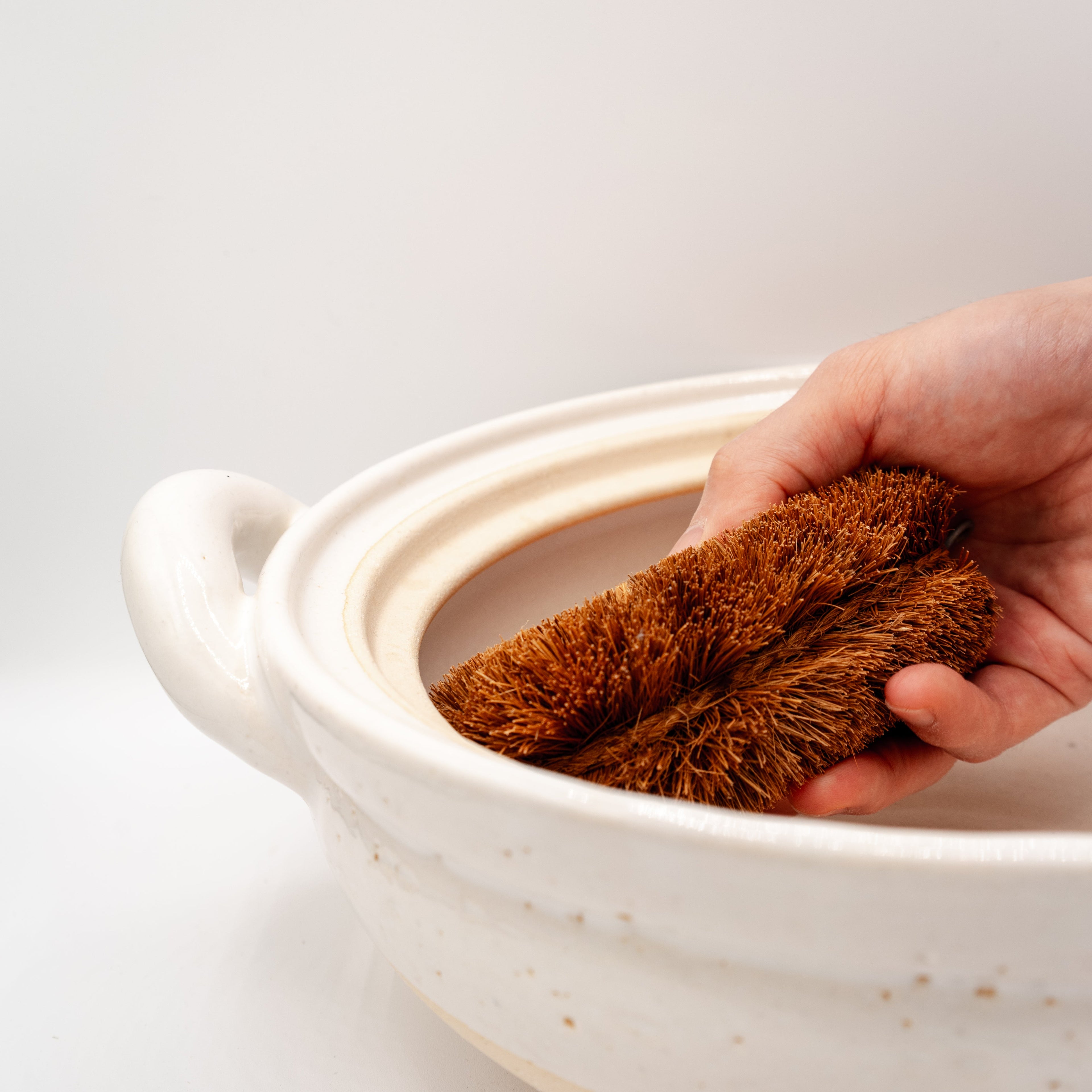 Palm Fiber Cleaning Brush