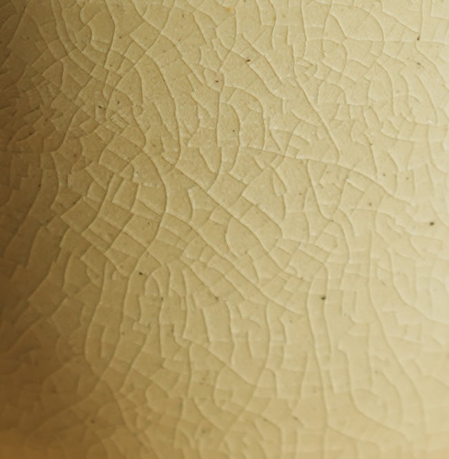 [PRE ORDER] Handmade Wheel Thrown Matcha Bowl - Crackle Clear