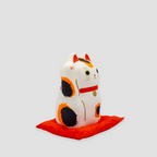 Handmade Paper-mâché Maneki-neko (Multi-Color)